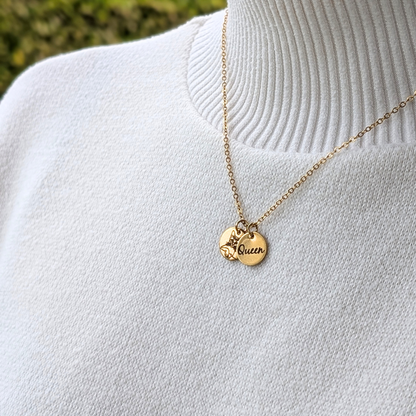 Bracelet et collier personnalisés gravés