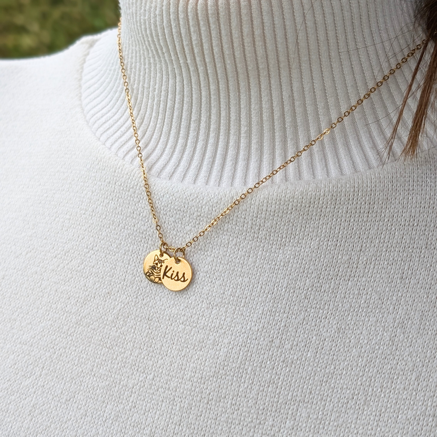 Bracelet et collier personnalisés gravés