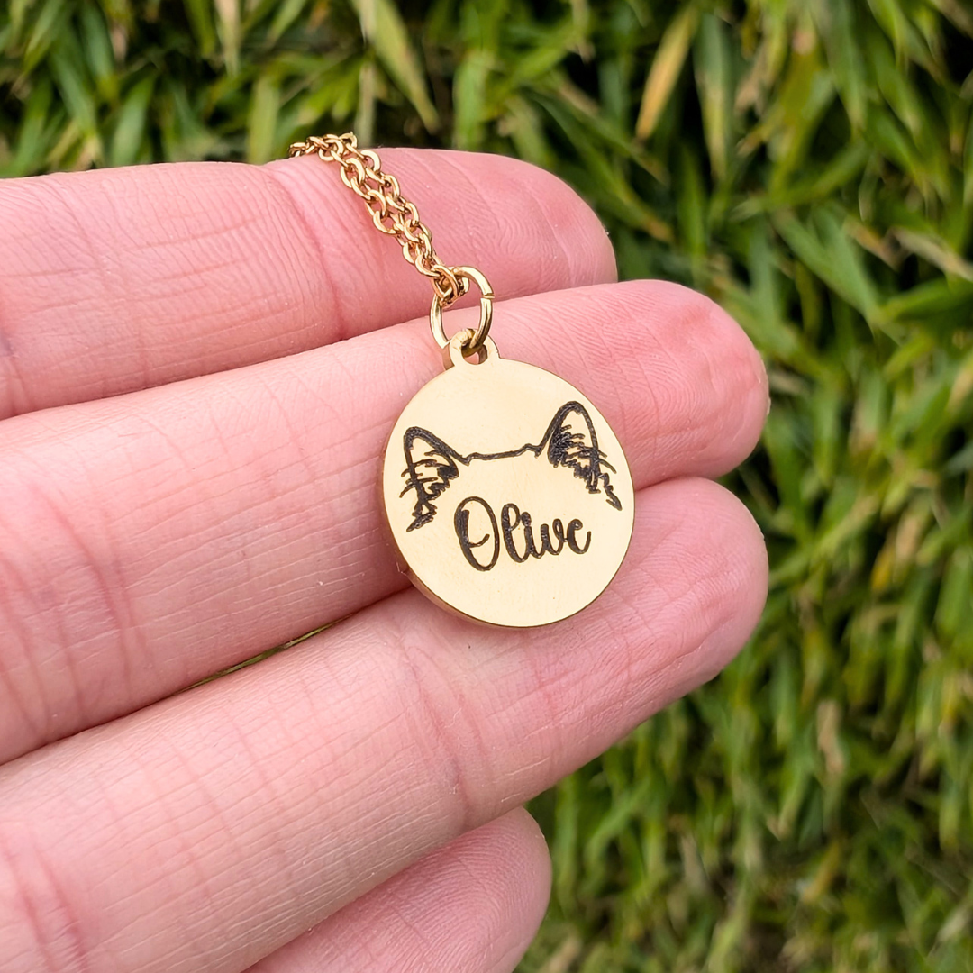 Collier personnalisé gravé 💕
