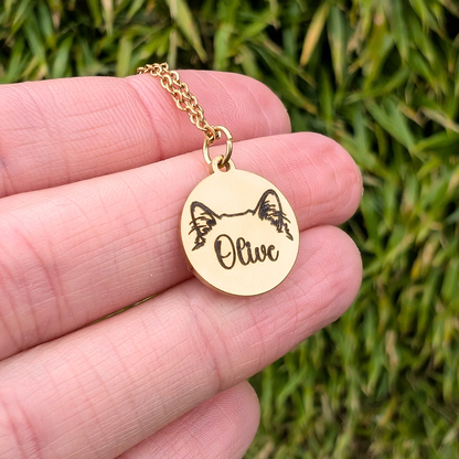 Collier personnalisé gravé 💕