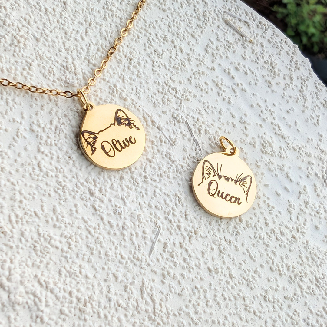 Collier personnalisé gravé 💕