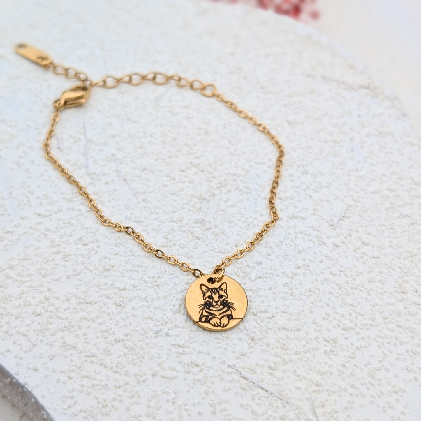 Bracelet et collier personnalisés gravés