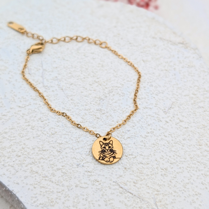 Bracelet et collier personnalisés gravés