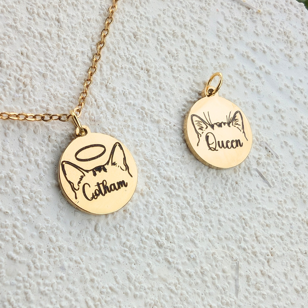 Collier personnalisé gravé 💕