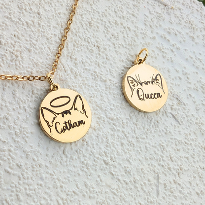 Collier personnalisé gravé 💕