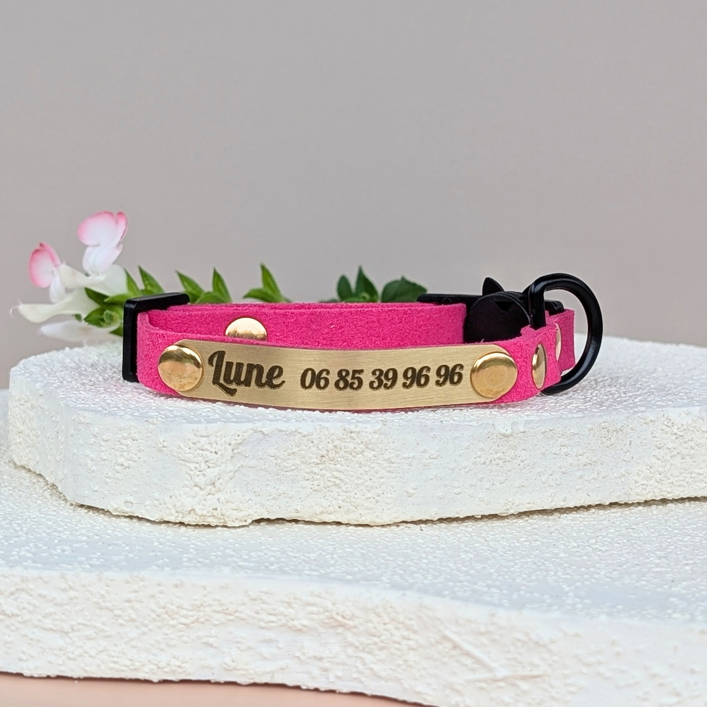 Miya Cats · Collier Anti-étranglement gravé pour Chats