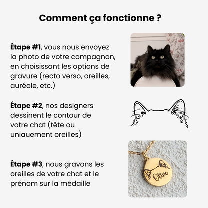 Collier personnalisé gravé 💕