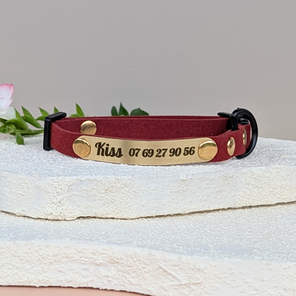 Miya Cats · Collier Anti-étranglement gravé pour Chats