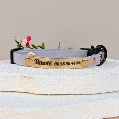 Miya Cats · Collier Anti-étranglement gravé pour Chats