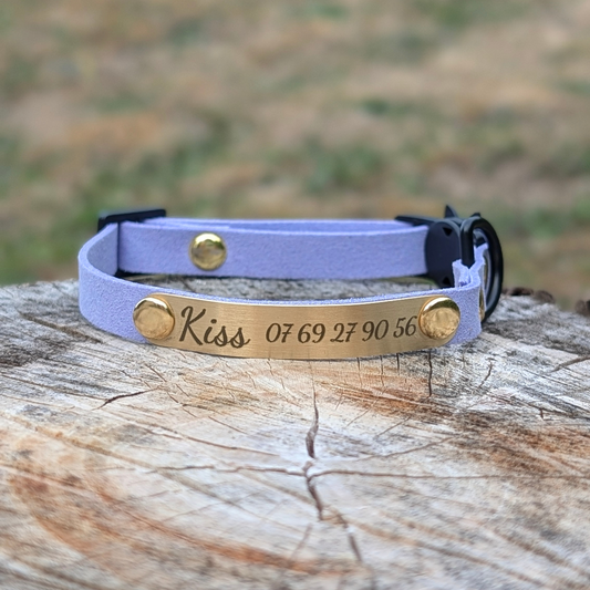 Miya Cats · Collier Anti-étranglement gravé pour Chats