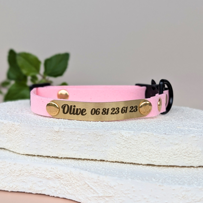 Miya Cats · Collier Anti-étranglement gravé pour Chats