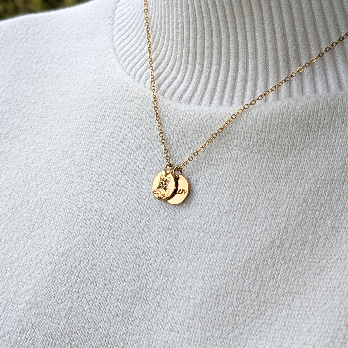 Bracelet et collier personnalisés gravés